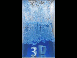 流水裸眼3D視頻